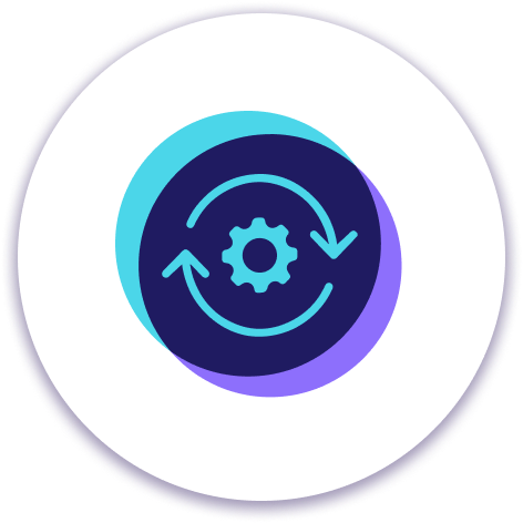 Focused Icon Dev Ops Circle